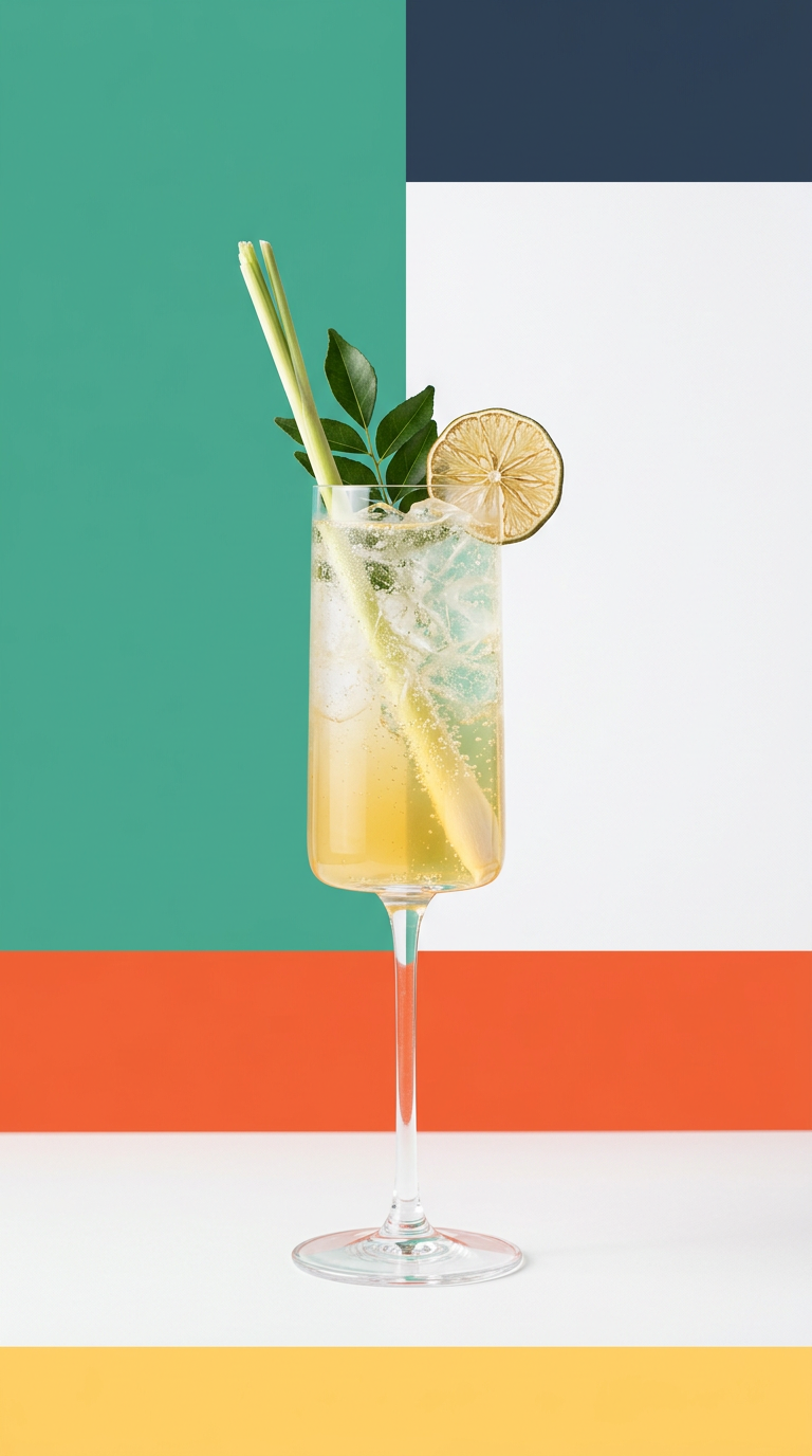 Coconut Lemongrass Cocktail Spritz