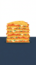 Korean Kimchi Quesadilla Stack