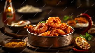 Langostinos tandoori